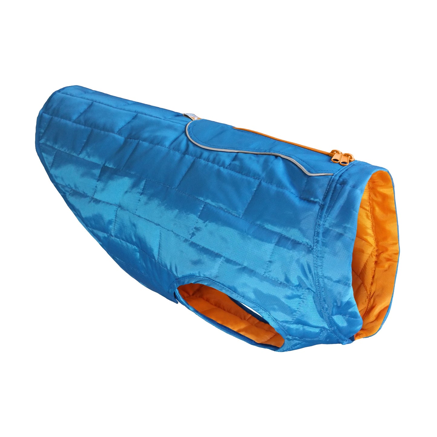 The Loft Jacket in Blue/Orange.