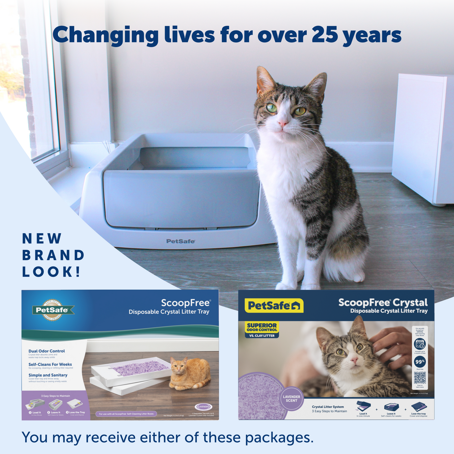 Disposable Litter Tray - ScoopFree® Lavender Crystal Tray