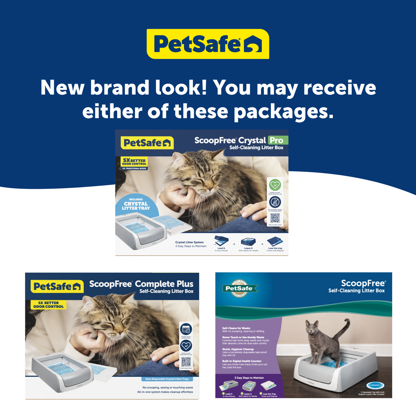 Automatic Litter Box - ScoopFree® Crystal Pro Legacy Self-Cleaning