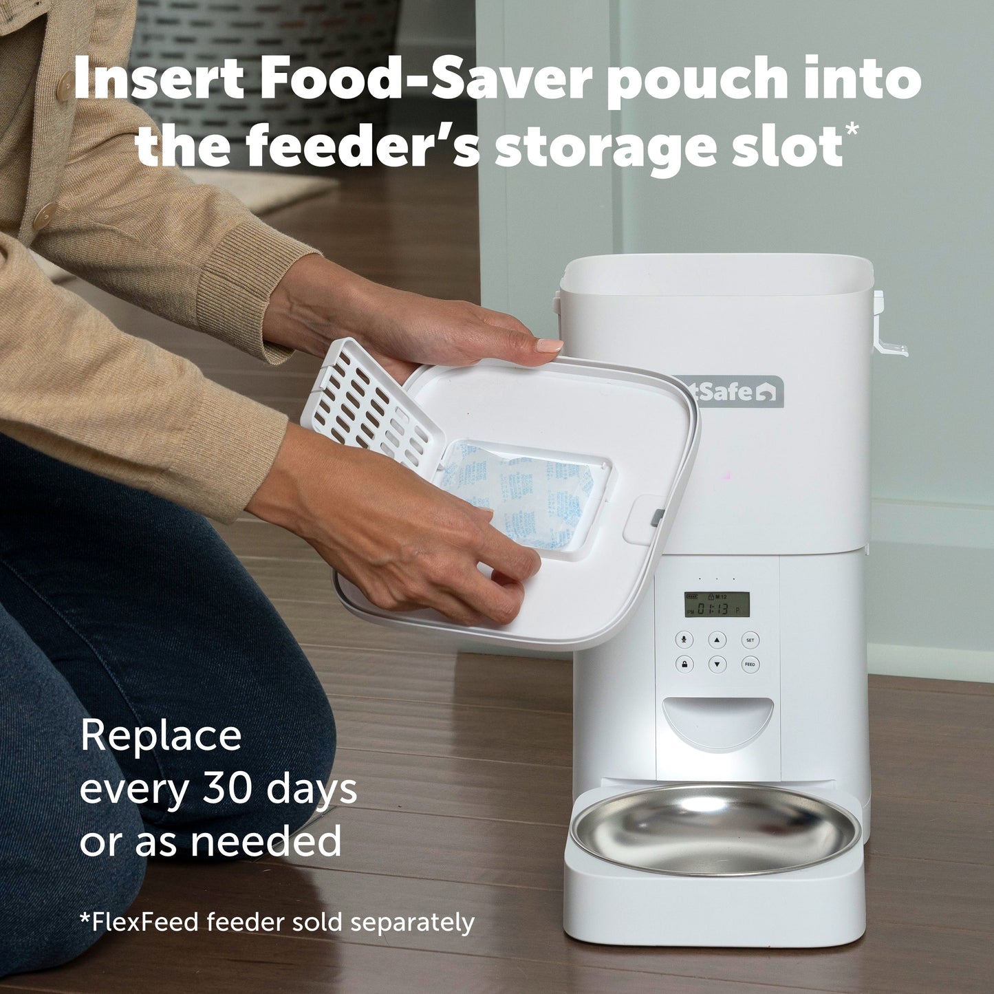 Food-Saver Pouches for FlexFeed Automatic Pet Feeder, 4pk