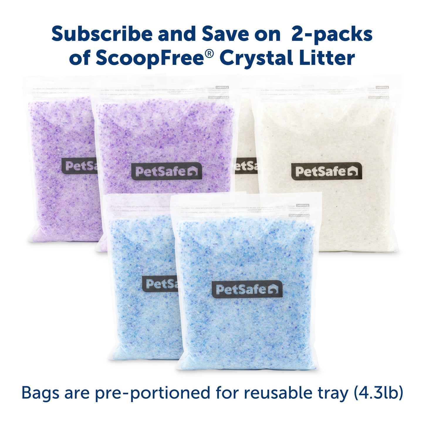 ScoopFree® Reusable Tray with Crystal Litter
