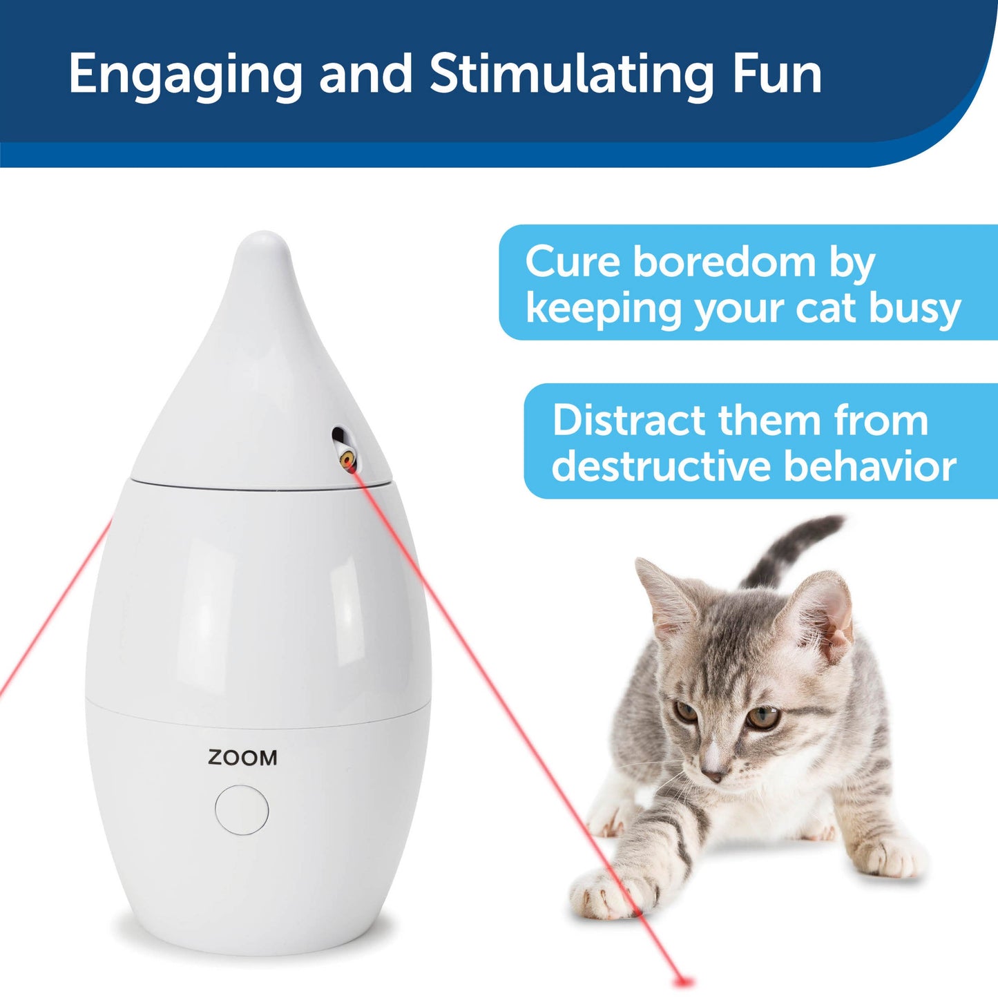 Zoom Rotating Laser Cat Toy