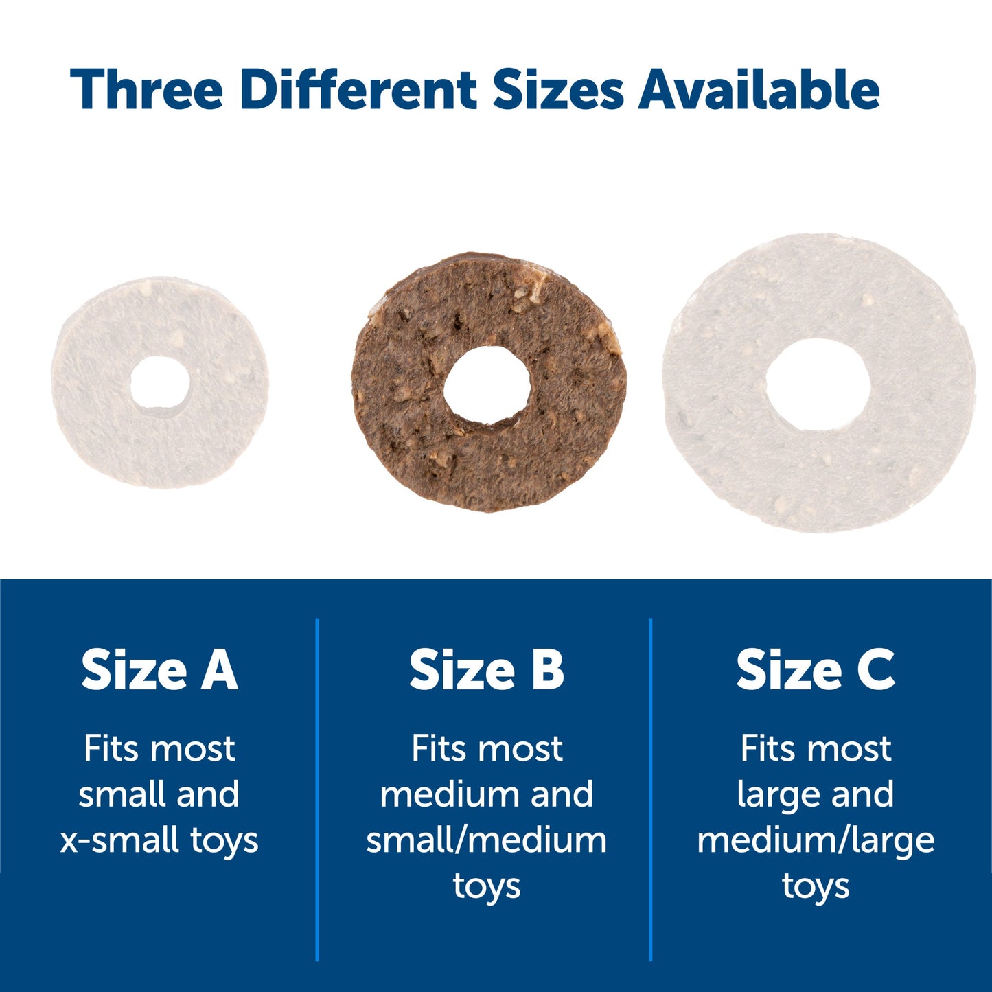 Busy Buddy® Rawhide Treat Rings, Variety Pack, 24 Count