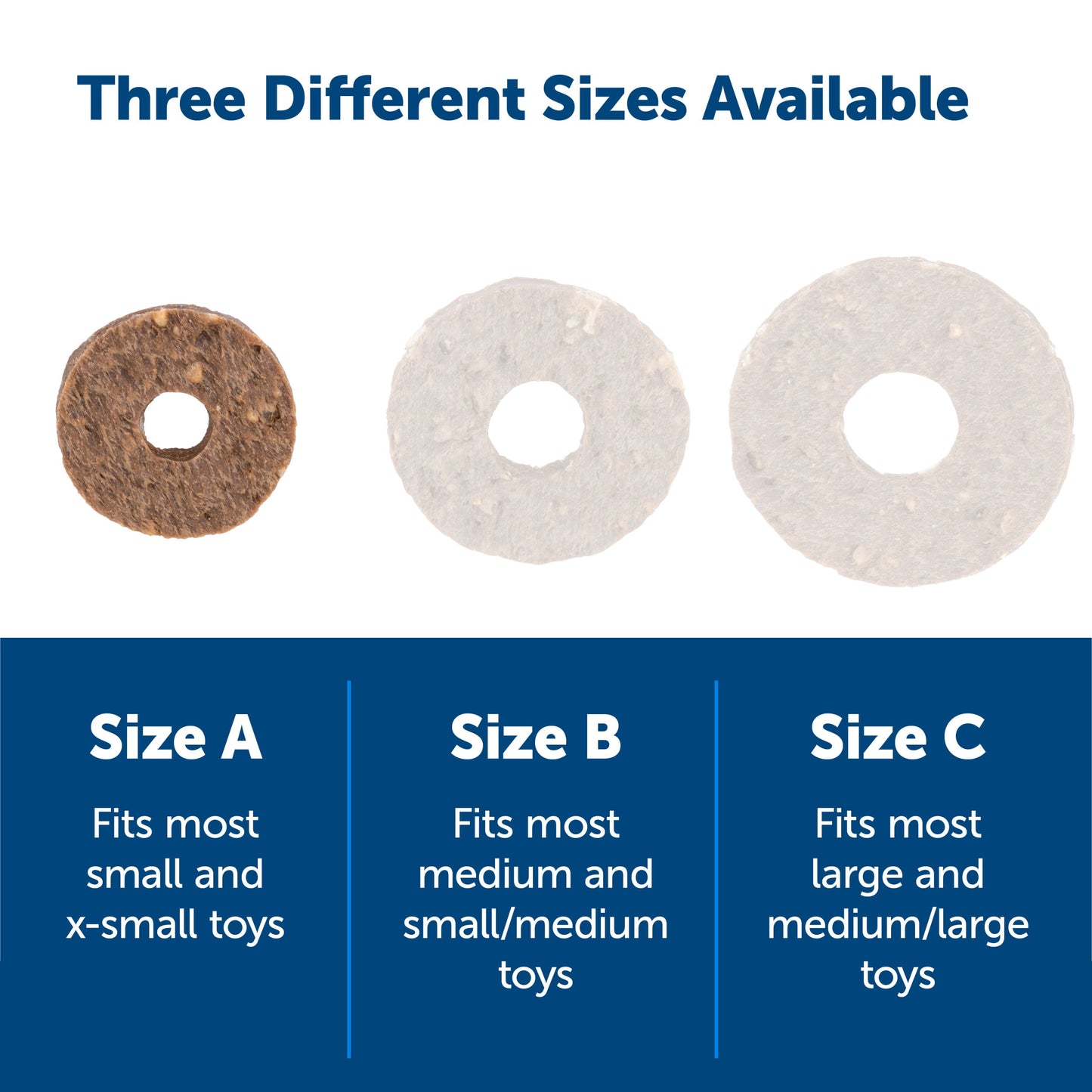 Busy Buddy® Natural Rawhide Rings