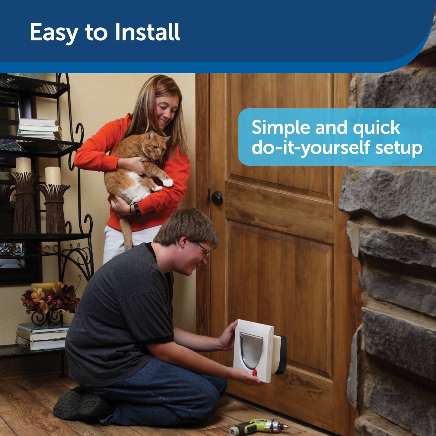 4-Way Locking Cat Flap