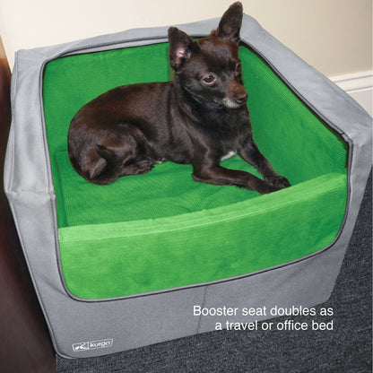 The Rear Seat Booster doubles as a travel or office bed.