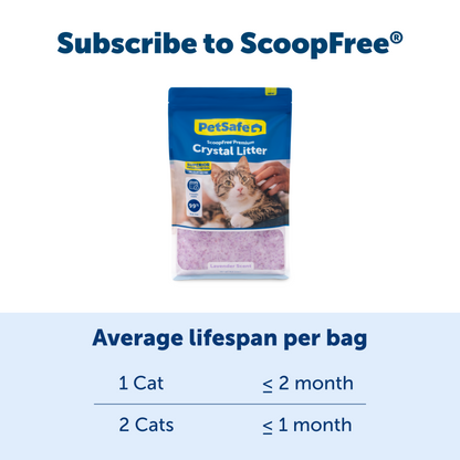 Crystal Cat Litter - ScoopFree® Premium Lavender Litter 8 lb