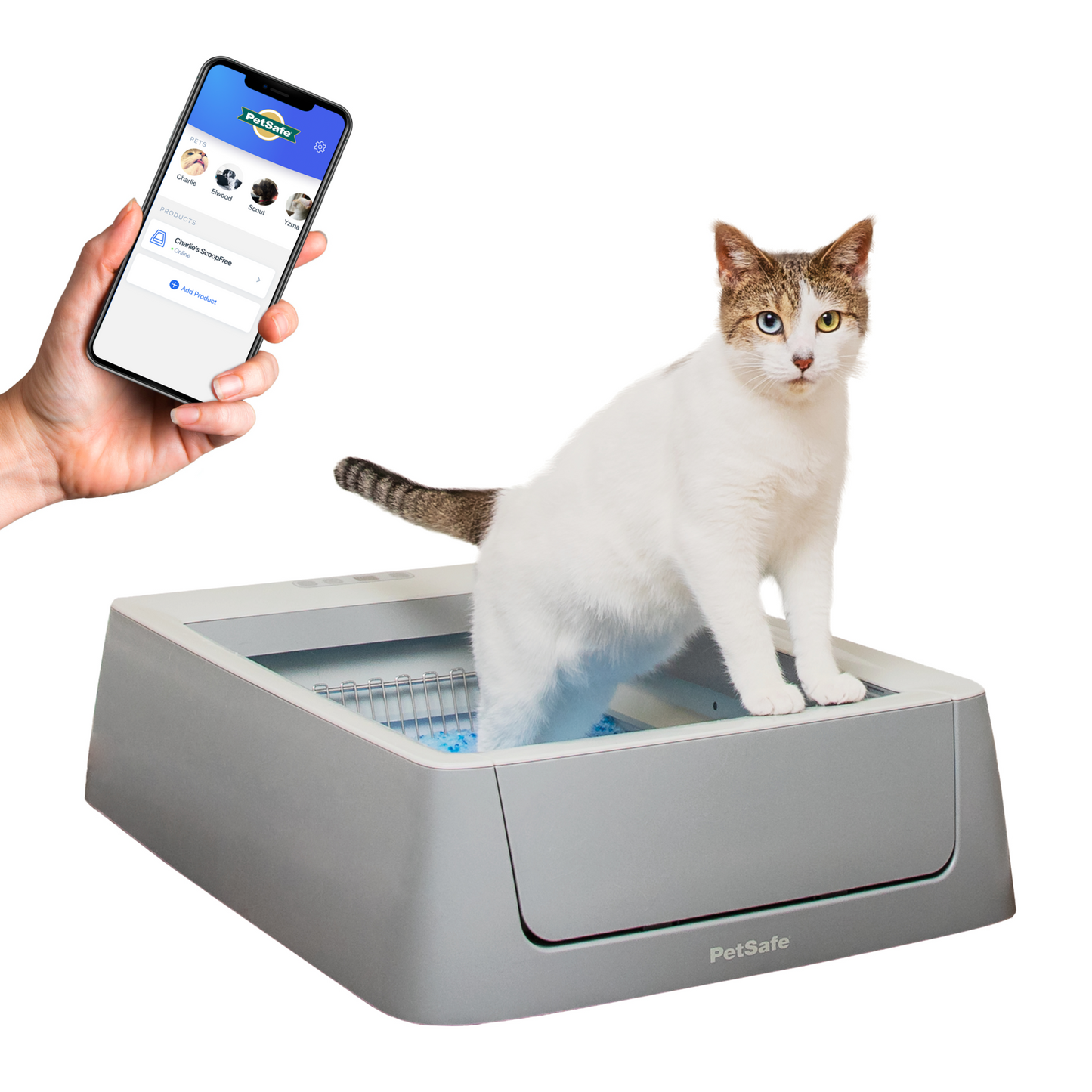 Smart Self-Cleaning Litter Box - ScoopFree® Crystal Smart