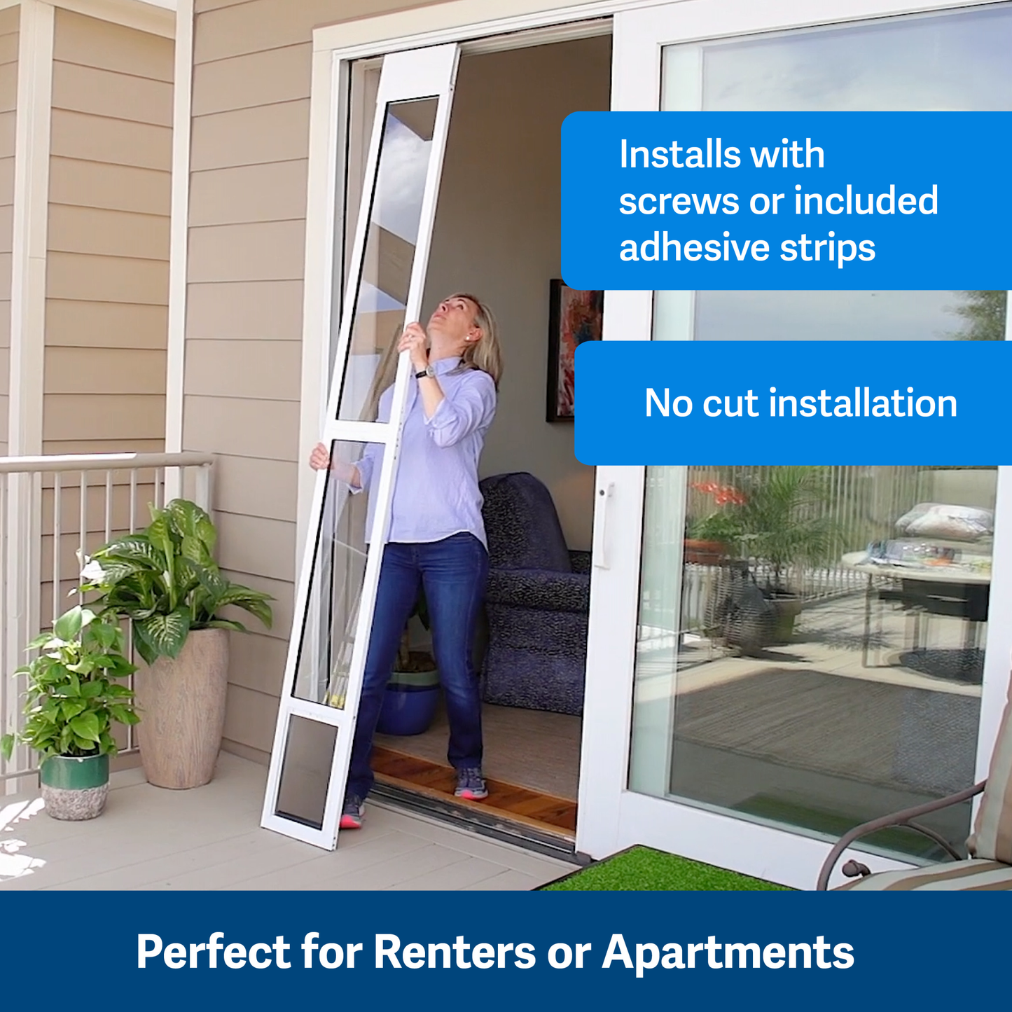 Sliding Glass Pet Door, 2 Piece