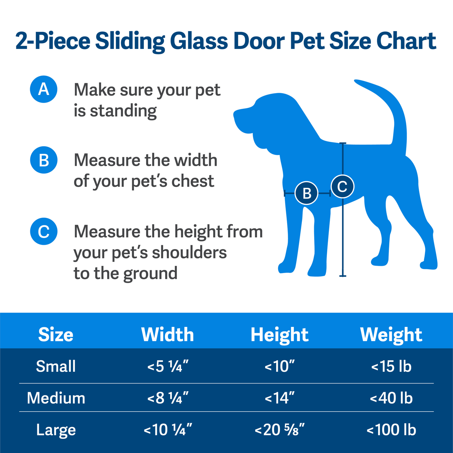 Sliding Glass Pet Door, 2 Piece