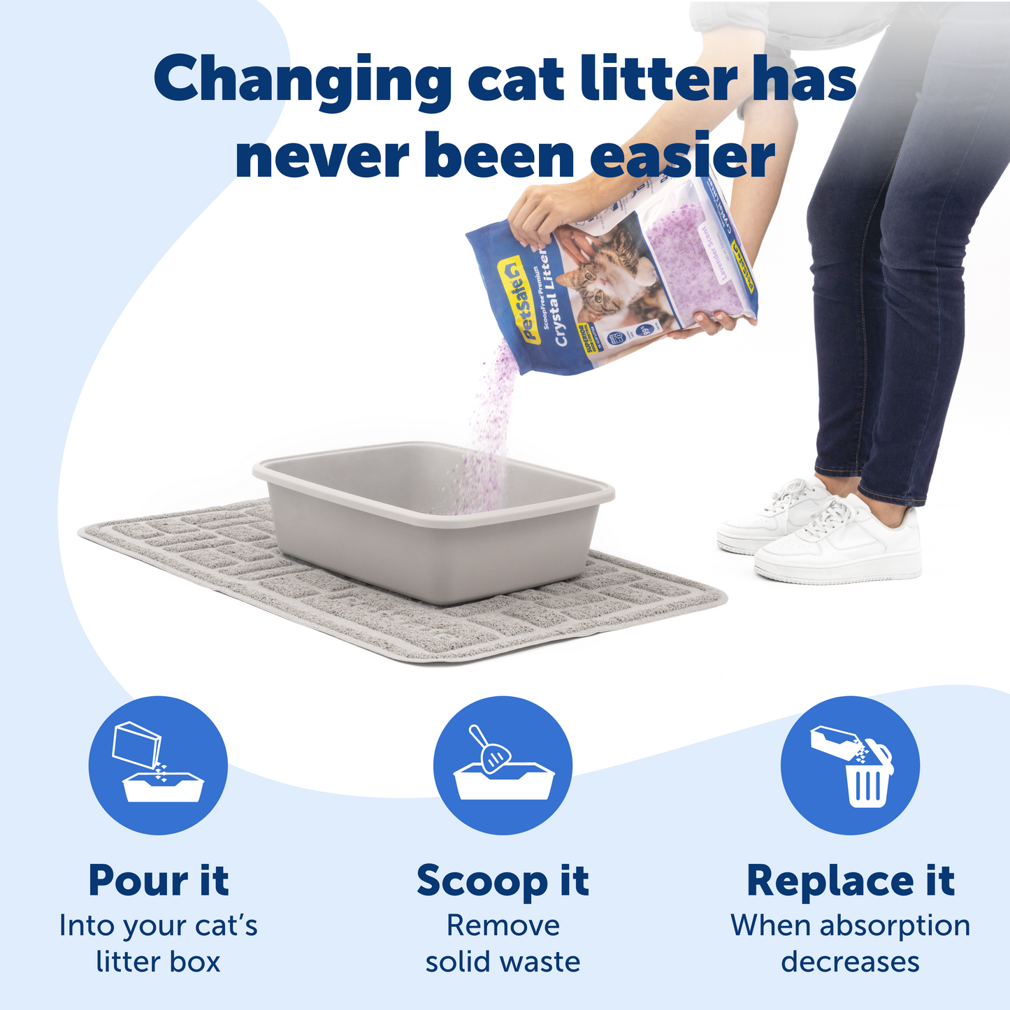 Crystal Cat Litter - ScoopFree® Premium Lavender 3-Pack