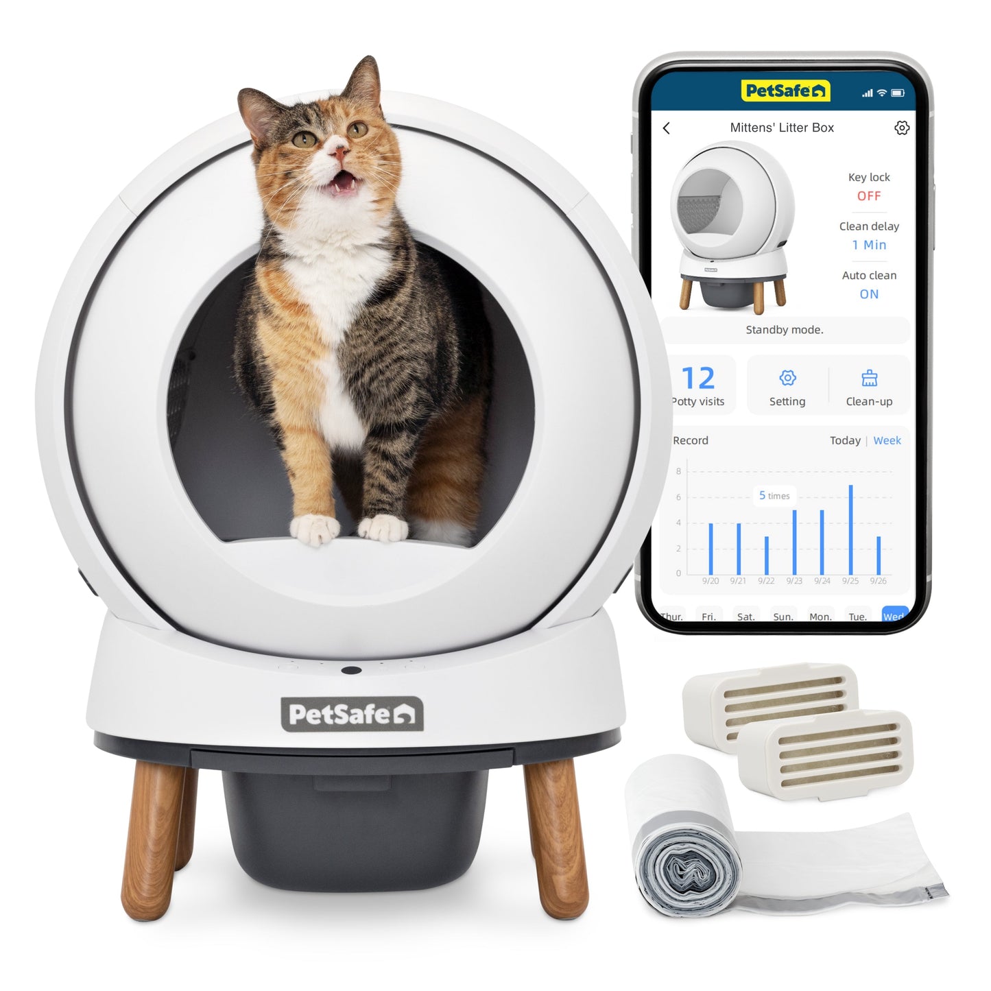 Smart Cat Litter Box - ScoopFree® SmartSpin™ Self-Cleaning