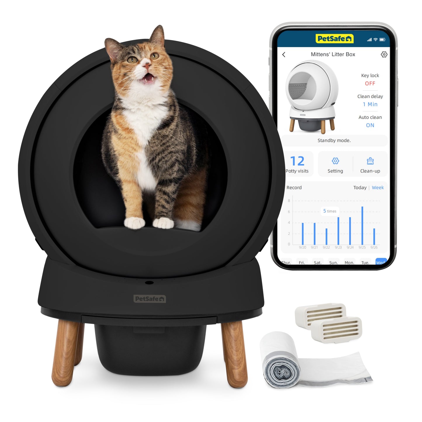 Smart Cat Litter Box - ScoopFree® SmartSpin™ Self-Cleaning