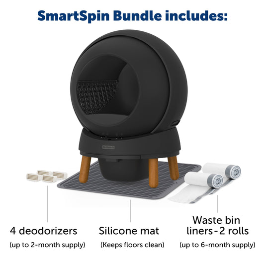 Smart Cat Litter Box Bundle - ScoopFree® SmartSpin™