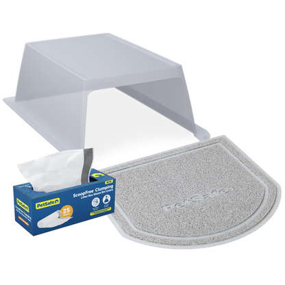 ScoopFree® Clumping Litter Box Hood and Accessory Bundle