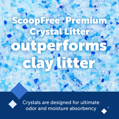 ScoopFree® Premium Crystal Litter, Blue, 2-Pack