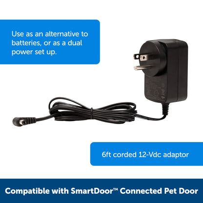 SmartDoor™ Connected Pet Door Power Adaptor