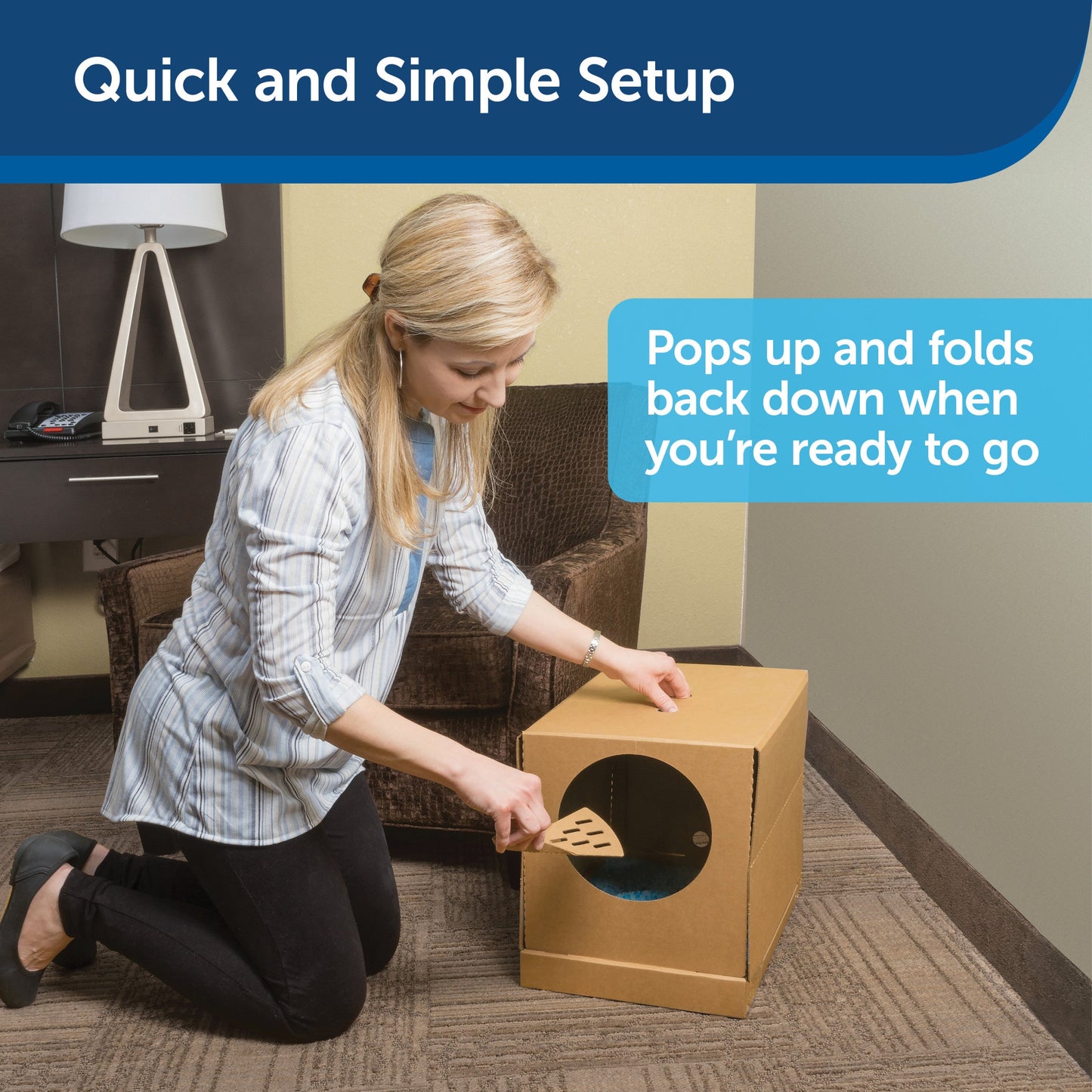 Disposable Litter Box with Litter