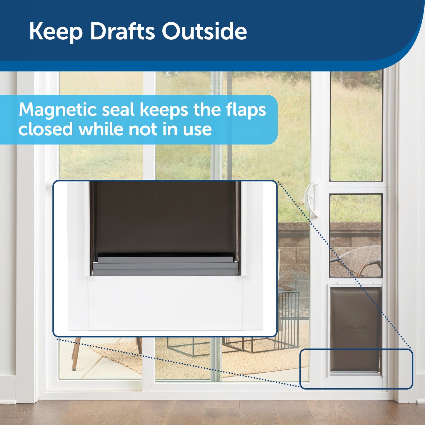 Extreme Weather Sliding Glass Pet Door™ Replacement Flaps