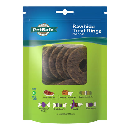 Busy Buddy® Natural Rawhide Rings