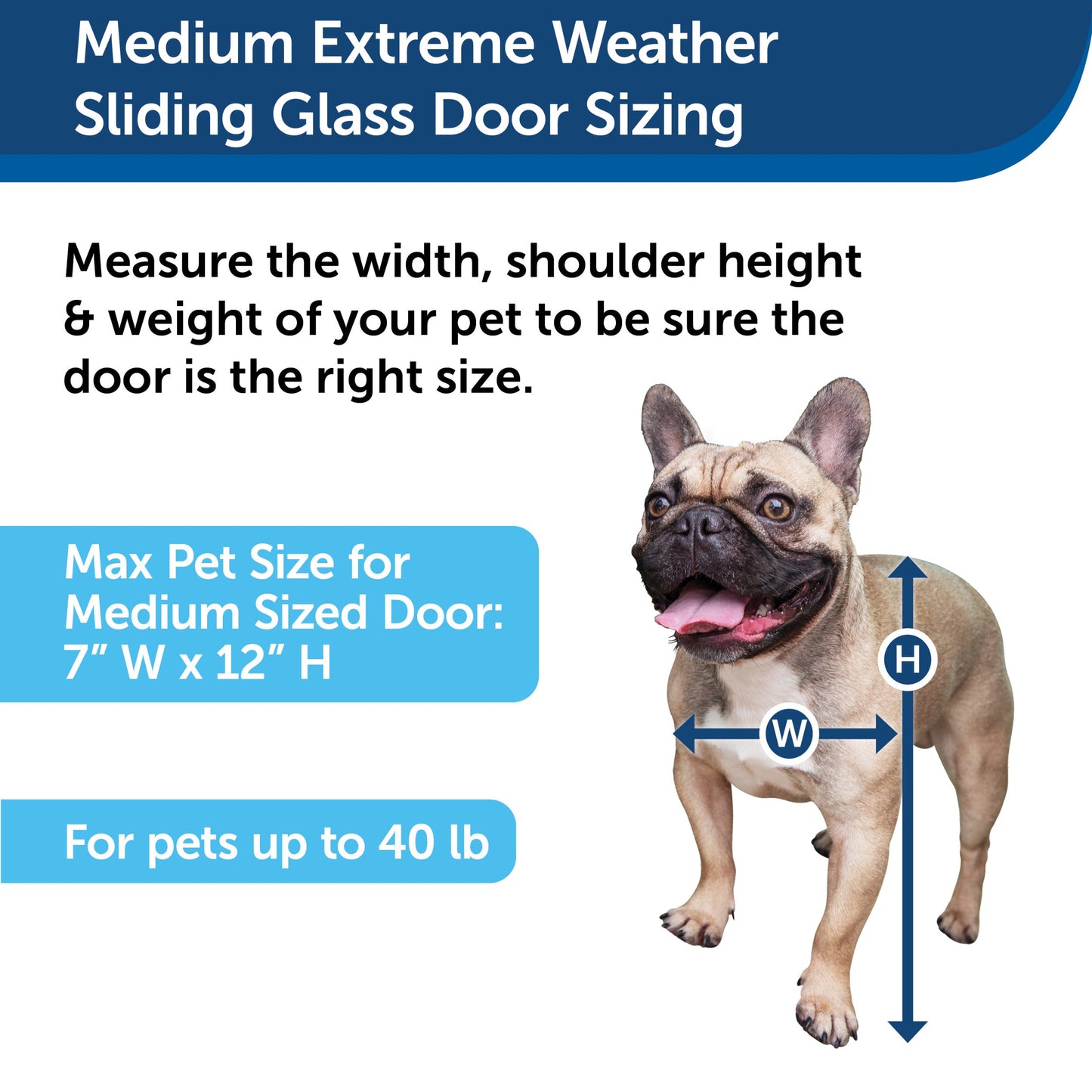 Extreme Weather Sliding Glass Pet Door™