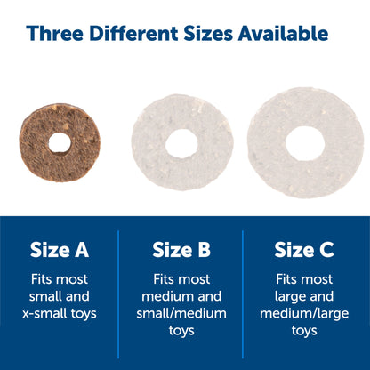 Busy Buddy® Natural Rawhide Rings